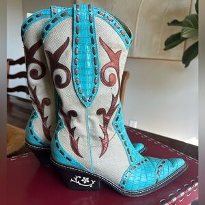 Donald J Pliner western couture cowboy boots